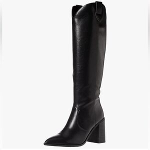 The Drop Women's Cassandra Knee-high Western Boot Overknee, NWT